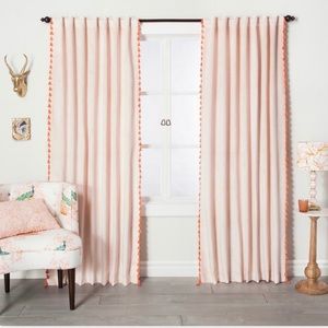 84' Opalhouse Blush Velvet (Pair) Curtains